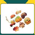 The Holiday Aisle® 32 Piece Pumpkin Turkey Holiday Shaped Ornament Set Plastic in Brown/Green/Orange | 1.8 H x 3.2 W x 0.2 D in | Wayfair