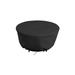 Arlmont & Co. Heavy-Duty Outdoor Round Fire Pit Cover, Patio Durable & UV Resistant Waterproof Fire Table Cover in Black | Wayfair