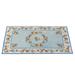 Blue/Brown 45 x 26 x 0.01 in Area Rug - Highland Dunes Alcock Floral Flatweave Rectangle 2'2" x 3'9" Nylon Area Rug in Nylon | Wayfair