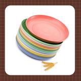 Hokku Designs Wheat Straw Plates, Dishwasher & Microwave Safe Dinner Plates, Lightweight & Unbreakable, Non-Toxin | 8.8 W x 8.8 D in | Wayfair