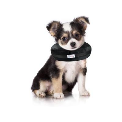 COMFURT COLLAR Stuffed Not Inflatable Dog & Cat Recovery Collar, XX-Small, Black