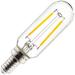 Sunlite 80502 - T8/LED/FS/2W/E12/D/CL/27K/85MM Tubular Style Antique Filament LED Light Bulb