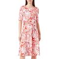 GERRY WEBER Damen 180023-35021 Kleid, Lila/Pink/Rot/Orange Druck, 44