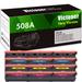 Victoner 12-Pack Compatible Toner for HP CF363A 360A 361A 362A Work for HP Color LaserJet Enterprise 552dn M553dn M553n M553x 3 * Black 3 * Cyan 3 * Magenta 3 * Yellow