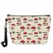 FKELYI Red Mushroom Forest Cosmetic Bag for Women Girls Water-Resistant Makeup Bag Handy Toiletry Bag Tote Handbag for Trip & Playing