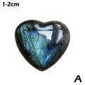 Natural Crystal Moonstone Heart Shape Polished Quartz Stone Healing GX N0B3