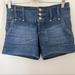 Anthropologie Shorts | Anthro Pilcro And The Letterpress Denim Shorts | Color: Blue | Size: 00