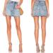 Free People Skirts | Free People We The Free Breezy Button Fly Mini Denim Skirt Size 28 Waist | Color: Blue | Size: S