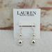 Ralph Lauren Jewelry | New Ralph Lauren Double Drop Bead Earrings | Color: Silver | Size: 1.5"