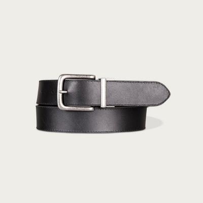 Lucky Brand Western Embossed Reversible Leather Belt - Men's Accessories Belts in Charcoal, Size 34