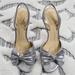 Kate Spade Shoes | Kate Spade Metallic Bow Heels | Color: Gray/Silver | Size: 6.5