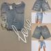 Urban Outfitters Shorts | Bdg Urban Outfitters Baggy Bermuda Denim Distressed Shorts | Color: Blue/White | Size: 26