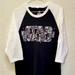 Disney Shirts | Disney Parks Star Wars Ships Logo Reglan Baseball 3/4 Sleeve T-Shirt Mens Size M | Color: Black/White | Size: M