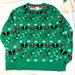 Disney Sweaters | Euc Disney Mickey Christmas Xmas Holiday Sweater Size L Large | Color: Green/Red | Size: L