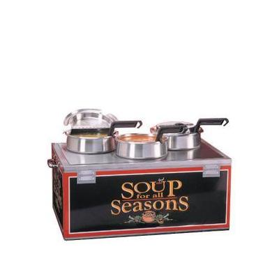 Nemco 6510-T4P 12 qt Triple Well Soup Merchandiser