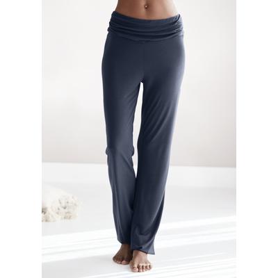 Haremshose BUFFALO, Damen, Gr. 48/50, N-Gr, blau, Web, Obermaterial: 100% Viskose, unifarben, modisch, bequem lang, Hosen, mit gerafftem Umschlagbund Image