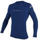 O'Neill Wetsuits Men's Basic Skins L/S Rash Guard Vest, Navy, XS