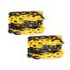 2 Pcs 25 Meter Plastic Chain Safety Barrier with 8MM Thickness - Yellow and Black | Plastic Chain Link Roll for Crowd Control | Safety Chain for Construction Road Safety Caution Sign Parking Chain (2)