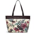 RADLEY London Botanical Floral Large Shoulder Ziptop Tote in Oyster