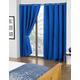 New Edge Blinds Pair Of Thermal Blackout Eyelet Curtains (Blue, 66" x 54" (168cm x 137cm))