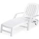 FADELU Outdoor Sun Lounger Swimming Pool plastic beach chair