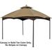 APEX GARDEN Replacement Canopy Top for 10' x 12' Gazebo #TPGAZ17-002 (Canopy Top Only) in Brown | 1 H x 156.7 W x 130.3 D in | Wayfair HD-732568-T