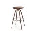 sohoConcept Cattelan Max Swivel Counter & Bar Stool In Solid Walnut Wood/Metal in Brown | 24 H x 16 W x 16 D in | Wayfair CAT-MAX-C-04