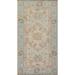 Floral Oushak Turkish Rug Hand-Knotted Vegetable Dye Wool Carpet - 2'0" x 4'0"