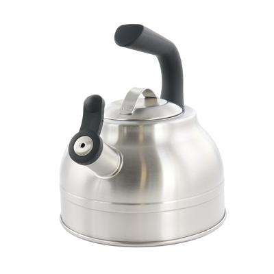 Kenmore Elite 2.3 Quart Stainless Steel Whistling Tea Kettle in Silver