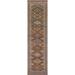 Reversible Kilim Runner Rug Hand-Woven Wool Carpet - 2'10" x 12'8"