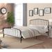 60" Width Detachable Queen Size Canopy Bed, Anti-Noise Metal Vintage Design Bed with Headboard & Footboard for Teens Kids Adult