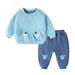 wofedyo Baby Boy Clothes Children Kids Toddler Baby Boys Girls Long Sleeve Cute Cartoon Animals Sweatshirt Pullover Tops Cotton Trousers Pants Outfit Set 2Pcs Clothes Baby Clothes