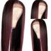 Hair Color Lace Front Wig Long Straight Hair Wigs Glueless Heat Resistant Fiber Hair Red Hair Synthetic Lace Front Wigs for Fashion Women