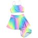 wofedyo baby girl clothes toddler girl s 3 piece swimsuits tie dye bikini bathing suit briefs girls bikini swimwear set baby clothes