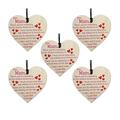 Wovilon Pendant New Mother S Day Decorations Wooden Love Pendant The Best-Gift For Mother