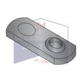 8-32 Tab Weld Nuts | Offset Hole | Single Projection Style | Steel | Plain Finish (Quantity: 1000)