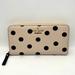 Kate Spade Bags | Kate Spade Polka Dot Lacey Wallet - Beige With Black Dots - Pwru3913 | Color: Black/Cream | Size: Os