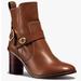 Coach Shoes | Coach Moto Heeled Booties G1191 Saddle Brown Leather Women’s Size 6.5 | Color: Brown | Size: 6.5