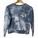 Disney Tops | Disney’s Stitch Blue & White Tie Dye Pull Over Sweatshirt Women’s Size X-Small | Color: Blue/Orange | Size: Xs