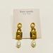 Kate Spade Jewelry | Kate Spade Gold Tone And Faux Pearl Dangle Pierced Earrings Nwt | Color: Gold | Size: Os