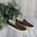 Madewell Shoes | Madewell Sidewalk Recycled Canvas Sneaker In Rich Brown Leopard Print Calf Hair | Color: Brown | Size: 6.5