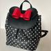 Kate Spade Bags | Disney X Kate Spade New York Minnie Mouse Backpack Bag Purse Black Polka Dots | Color: Black/White | Size: 9.3” H X 9.8” W X 5.3” D