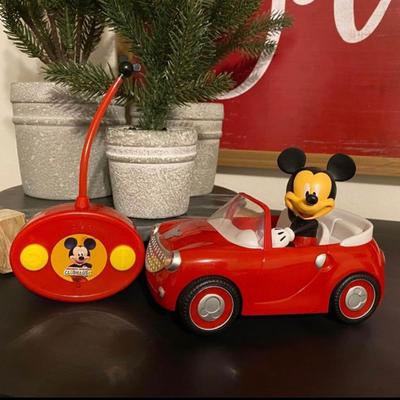 Disney Toys | Disney Mickey Mouse Remote Control Car Toy | Color: Black/Red | Size: Osb