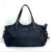 Kate Spade Bags | Kate Spade Black Nylon Large Tote Shoulder Bag Side Pockets Purse Brass Lewther | Color: Black | Size: Os