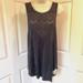 Free People Tops | Free People We The Free Racerback Sport #71 Gray Tank Top Shirt Lace Rayon S | Color: Gray/White | Size: S