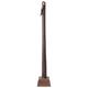 Shoe Horn Shoe Helper Stick Long Japanese Style Beech Wood Shoehorn, Durable Black Walnut Shoe Spoon, Shoe Helper with Stable Base, Various Sizes (Color : Brown Color, Size : 75cm)