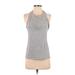 Reebok Active Tank Top: Gray Activewear - Women's Size Small