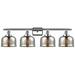 Ballston Urban Bell 38" 4 Light Chrome Bath Light w/ Silver Shade