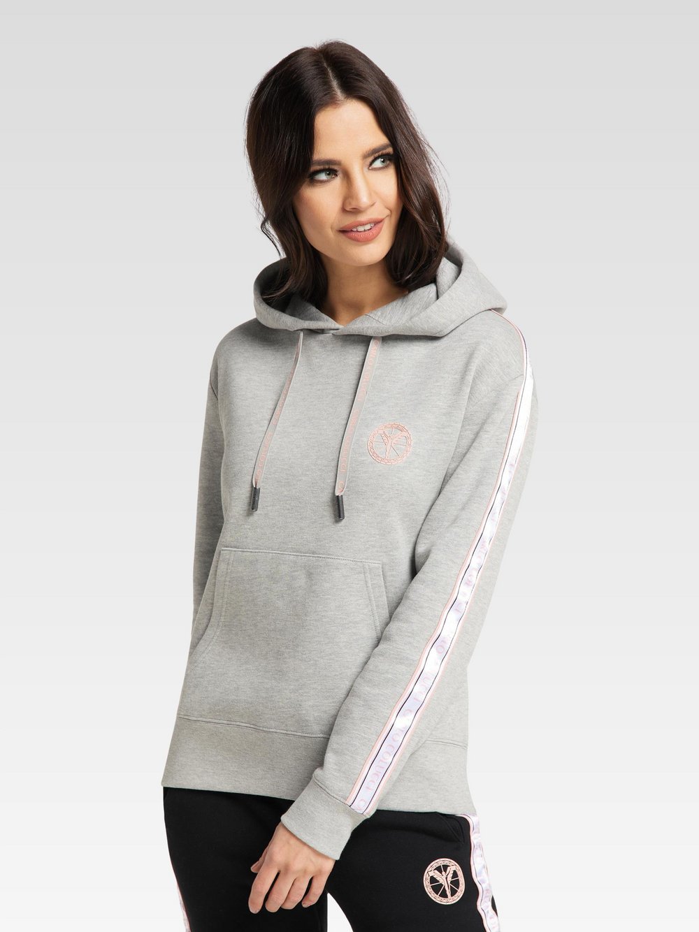 Carlo Colucci Kapuzensweatshirt Damen grau, 42 Image