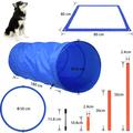 Agility Agility Kit d'entraînement pour chiens de grande taille avec tunnel pour chien, obstacles